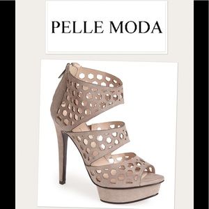 Pella Moda "Mahal" Suede Platform Sandal